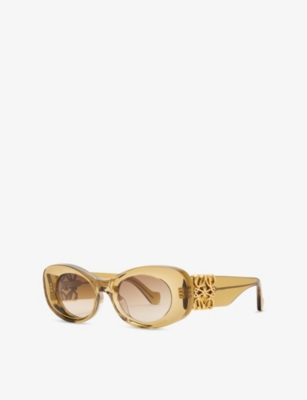 LOEWE: G821MXIX01 Oval Frame Acetate Sunglasses
