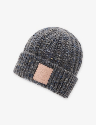 Loewe Logo-patch Wool-cashmere Blend Bean