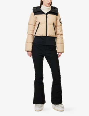 Goldbergh Womens Village Puffer Shell-down Ski Jacket 7484 Caramello In Brown