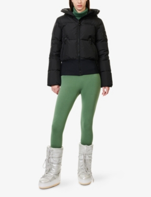 Goldbergh Womens Village Puffer Shell-down Ski Jacket 9000 Black In Black