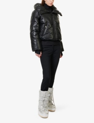 Goldbergh Womens Nero Puffer Shell-down Ski Jacket 9000 Black In Black
