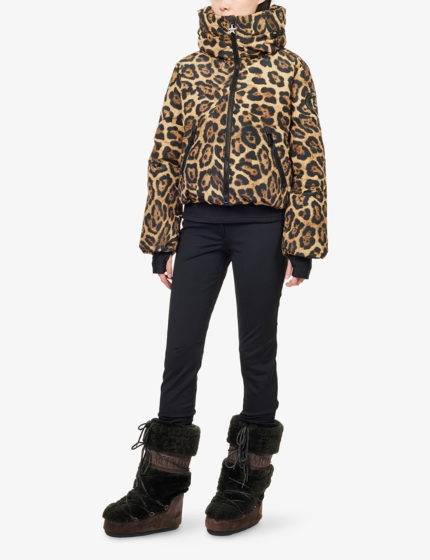 Pantera Cropped Shell-Down Ski Jacket