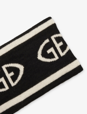 GOLDBERGH: Tiara Logo-Intarsia Wool Headband