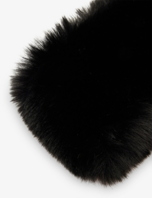 Goldbergh Womens 9000 Black Froid Fluffy Faux-fur Headband In Black