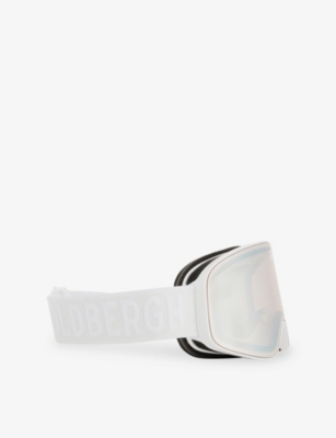 Goldbergh Womens 8000 White Protégé Ski Goggles In Gray
