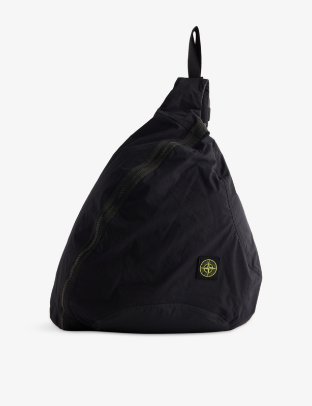 Reflective-Print Sling Cotton Backpack