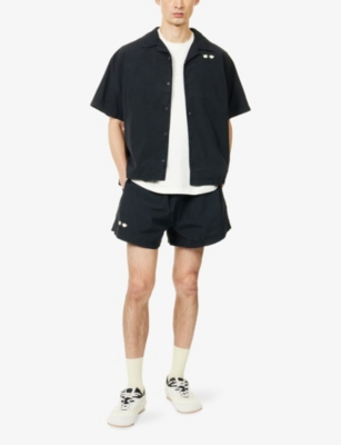 JW ANDERSON: Relaxed-Fit Graphic-Embroidery Cotton Shorts