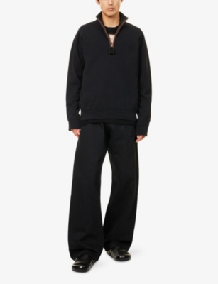 JW ANDERSON: Twisted Workwear Wide-Leg Denim Jeans