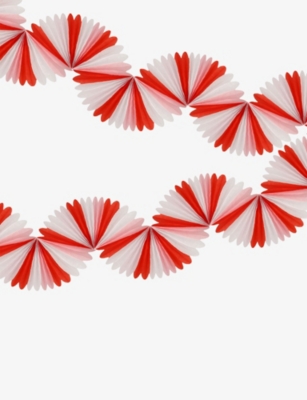 SELFRIDGES EDIT: Candy Cane Stripe Honeycomb Artificial Christmas Garland