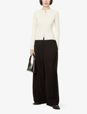 PRETTY LAVISH: Dayo Bouclé Knitted Cardigan