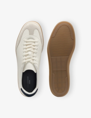BOSS: Beckham X BOSS Leather And Suede Low-Top Trainers