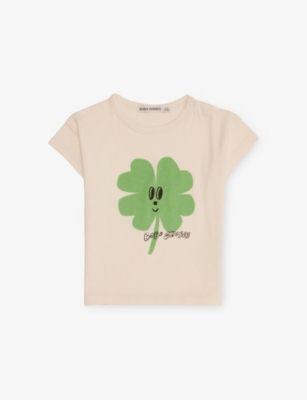BOBO CHOSES: Lucky Clover Short-Sleeve Cotton T-Shirt 6-24 Months