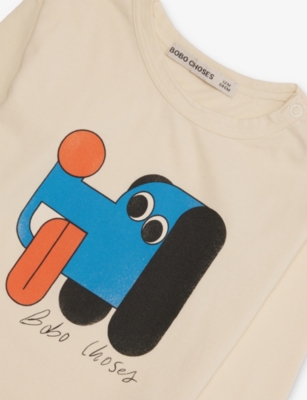 BOBO CHOSES: Doggy Mate Long-Sleeve Cotton Top 6-24 Months