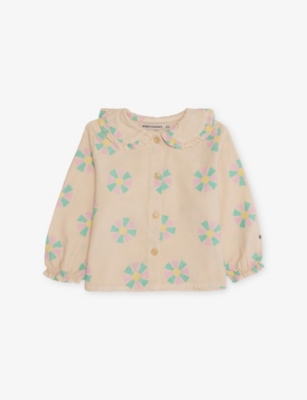 BOBO CHOSES: Kaleidoscope-Print Long-Sleeve Cotton Blouse 6-24 Months