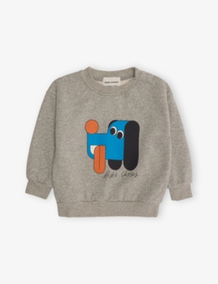 BOBO CHOSES: Doggy Mate Crewneck Cotton-Jersey Sweatshirt 6-24 Months