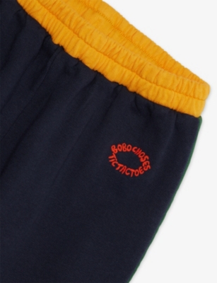 BOBO CHOSES: Brand-Embroidery Cotton-Jersey Jogging Bottoms 6-24 Months