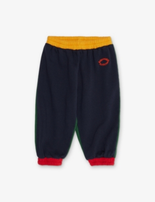 BOBO CHOSES: Brand-Embroidery Cotton-Jersey Jogging Bottoms 6-24 Months
