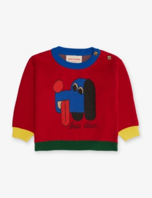 BOBO CHOSES: Doggy Mate Crewneck Cotton-Knit Jumper 6-24 Months