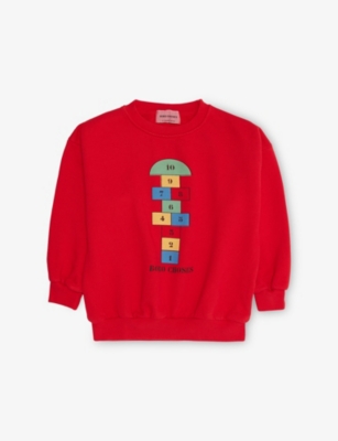 BOBO CHOSES: Hopscotch-Print Long-Sleeve Cotton-Jersey Sweatshirt 2-7 Years
