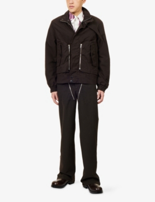 DRIES VAN NOTEN: Relaxed-Fit High-Neck Cotton Jacket