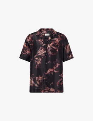 DRIES VAN NOTEN: Carltone 2124 Floral Graphic-Print Silk Shirt