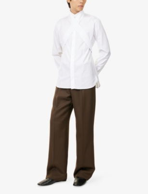 DRIES VAN NOTEN: Carvies Bis Cotton-Poplin Shirt