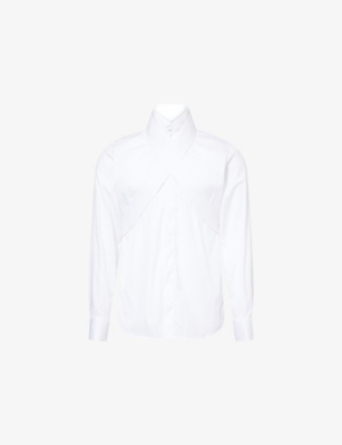 DRIES VAN NOTEN: Carvies Bis Cotton-Poplin Shirt