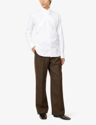 DRIES VAN NOTEN: 2045 Pleated Wool Trousers