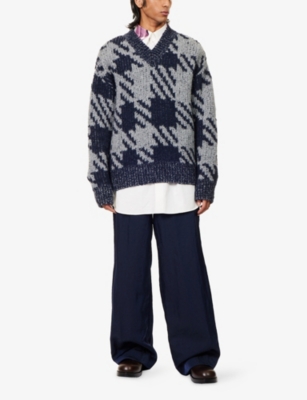DRIES VAN NOTEN: Drawstring Wide-Leg Woven Trousers