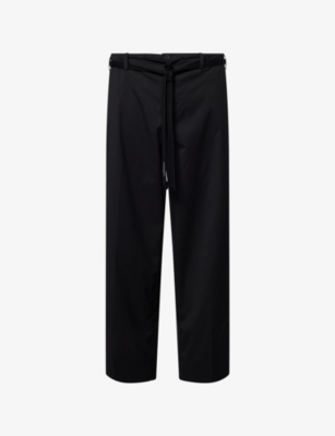 Craig Green Mens Black Worker Elasticated-waist Straight-leg Woven Trousers