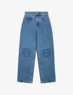 LOEWE: Anagram Baggy-Fit Denim Jeans