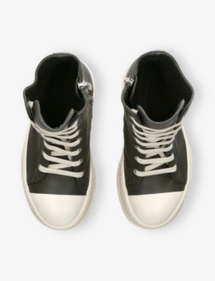 Rick Owens Ramone Bumper High-top Sneakers In Gray