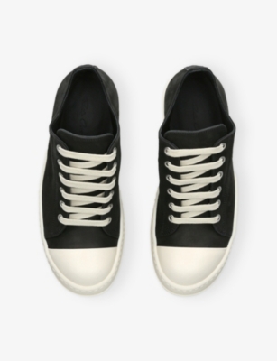 Rick Owens Low-top Leather Sneaker Contrast Sole In Multi