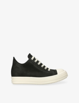 Rick Owens Low-top Leather Sneaker Contrast Sole In Multi