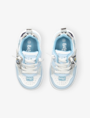 GROUND UP: Kids' Bluey Faux-Leather Low-Top Trainers