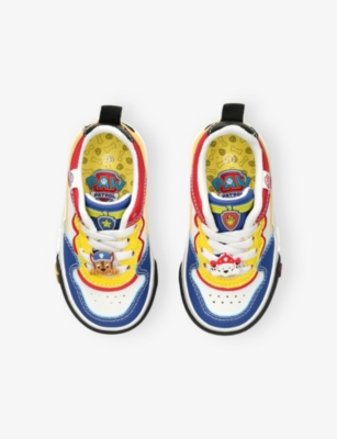 GROUND UP: Kids' Paw Patrol Faux-Leather Low-Top Trainers