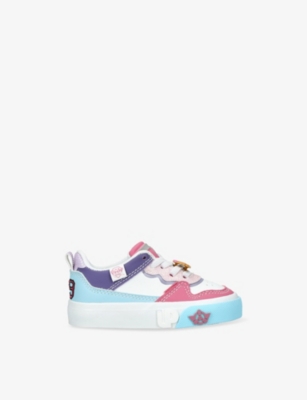 Ground Up Pink Comb Kids' Paw Patrol Faux-leather Low-top Trainers Eur 31 / 12.5 Uk