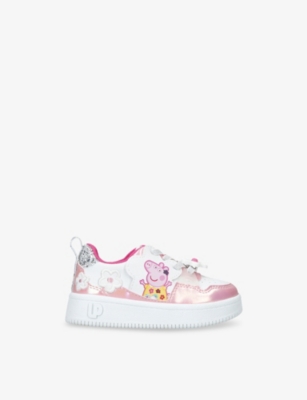 GROUND UP: Kids' Peppa Pig Faux-Leather Low-Top Trainers
