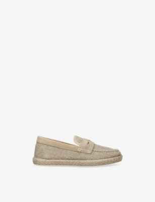 ELEPHANTITO: Kids' Espadrille Linen Loafers