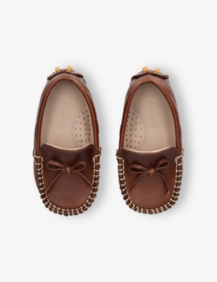 ELEPHANTITO: Kids' Driver Leather Loafers