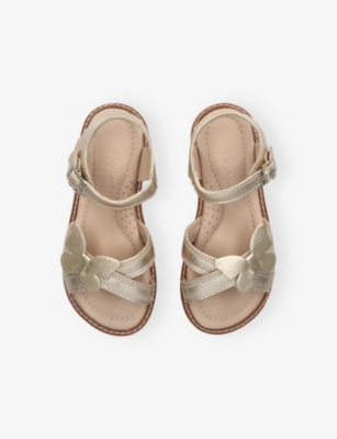 ELEPHANTITO: Kids' Butterfly Leather Sandals
