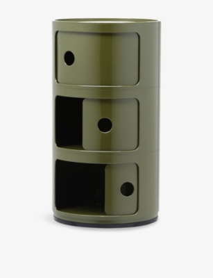 Kartell Green Componibili Drawers In Green