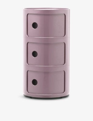 Kartell Mauve Componibili Drawers In Purple