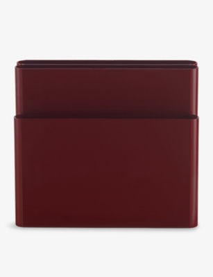 Kartell Burgundy Magazine Rack In Burgundy