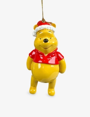 DISNEY: Disney 3D Winnie the Pooh Santa Hat Resin Christmas Decoration