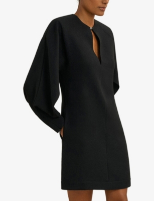 REISS: Reiss x Atelier Lula Sheer-Back Woven Mini Dress