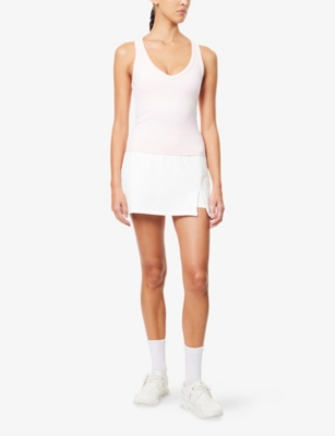 WE ARE TALA: DayFlex Built-In Support V-Neck Racer Stretch-Woven Vest Top