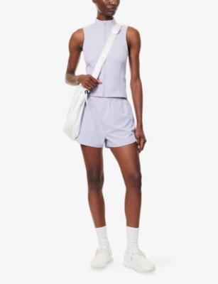We Are Tala Omens Lilac Lift And Contour Stretch-woven Shorts Xs In Purple