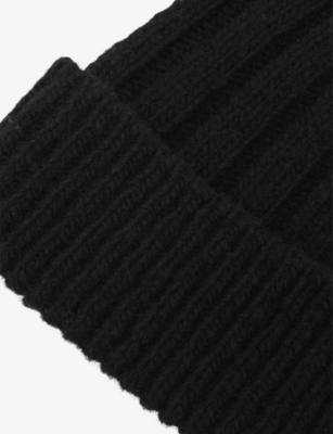 REISS: Ribbed Wool-Blend Beanie
