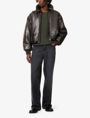 ACNE STUDIOS: Ribbed Crewneck Knitted Jumper